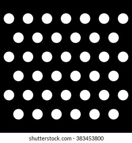 Black abstract background with white circles