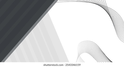 Fondo abstracto negro con color blanco. Fondo negro Abstractas con Formas cuadradas. Diseño de presentación de fondo Abstractas gris azul simple moderno