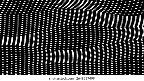Fondo Abstractas negro con puntos blancos Ilustración vectorial Diseño en blanco y negro