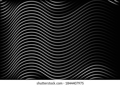 Fondo abstracto negro y líneas blancas. Grandes vectores para volantes, banners, medios sociales, diseño web, aplicaciones, laptops, computadoras, etc.