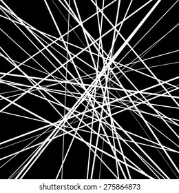 Black abstract background with white lines, grunge texture for web, presentations and prints. Vector illustration.