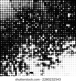Black abstract background and white small dot 