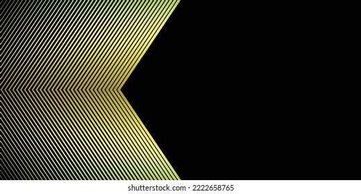 Black abstract background and yellow line