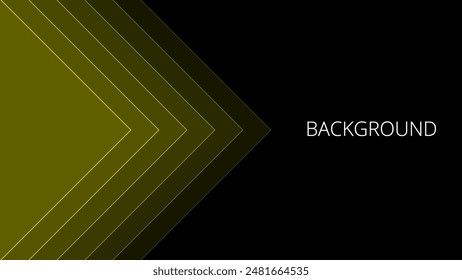 Fondo abstracto negro con patrón triangular superpuesto amarillo, textura geométrica moderna	