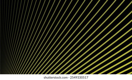 Black abstract backround with yellow curve line for backdrop or presentation