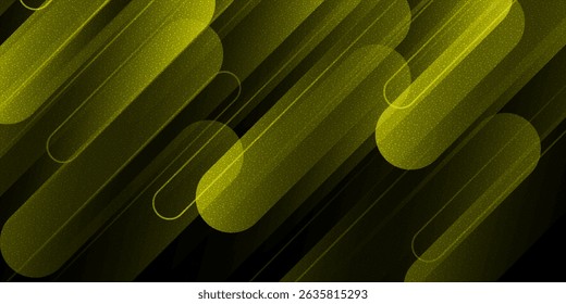 Black abstract backround with yellow curve line for backdrop or presentation