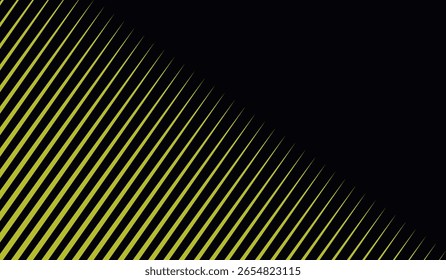 Black abstract backround with yellow curve line for backdrop or presentation