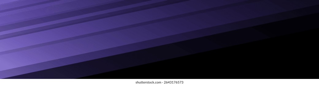 Anuncio abstracto negro con el modelo púrpura, textura geométrica moderna, rayos diagonales