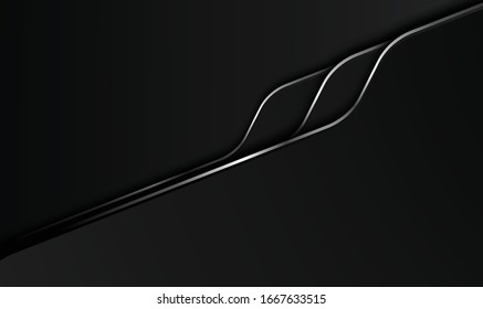  black Abstract business background.Vector design.