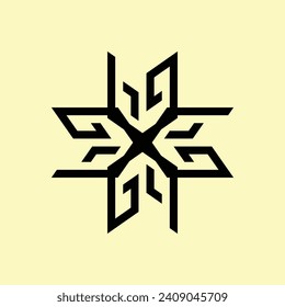 BLACK ABSTRACT CERAMIC DESIGN WITH LIGHT YELLOW BACKGROUND