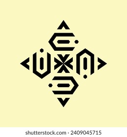 BLACK ABSTRACT CERAMIC DESIGN WITH LIGHT YELLOW BACKGROUND