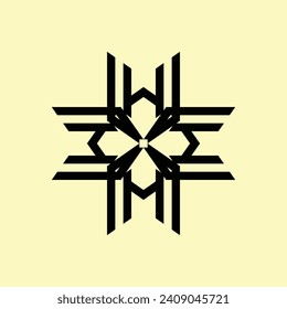 BLACK ABSTRACT CERAMIC DESIGN WITH LIGHT YELLOW BACKGROUND