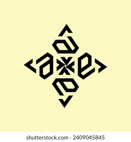 BLACK ABSTRACT CERAMIC DESIGN WITH LIGHT YELLOW BACKGROUND