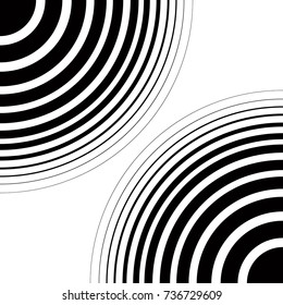 Black abstract circles for web design