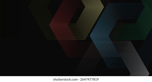 Preto abstrato cor fundo completo design simples. Textura de faixa premium para o pano de fundo empresarial do banner. Modelo de vetor horizontal escuro padrão brilho moderno 