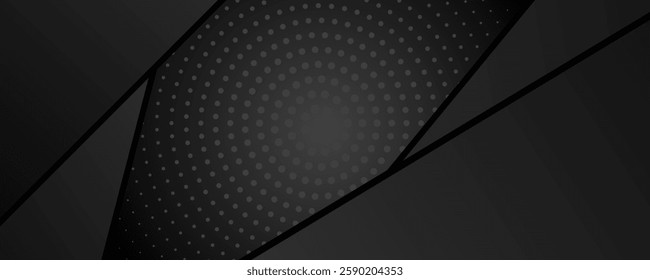 Black abstract corporate background. Digital abstract vector design. Dark illustration,
