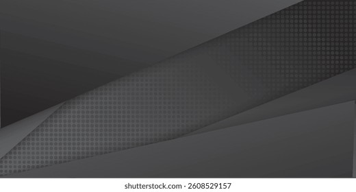 Black abstract corporate background. Digital abstract vector design. Dark illustration, black stripes