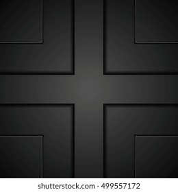 Ilustración de diseño abstracto negro, fondo vectorial moderno