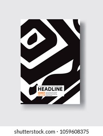 Black abstract design. Ink paint on brochure, Monochrome element isolated on white. Grunge banner paints. Simple composition. Liquid ink. Background for banner, card, poster, identity,web design.