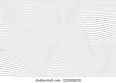 Black abstract design with lines. Blend illustration