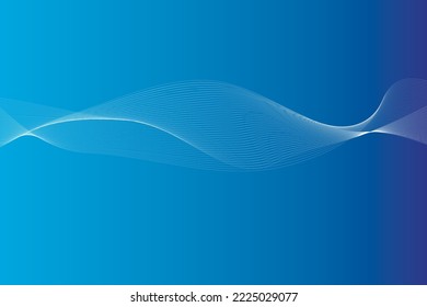 Black abstract design with lines. Blend illustration