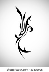 Black Abstract Floral Background