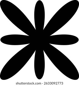 Preto Abstrato flor vetor ilustração