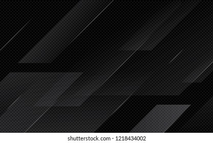 Black abstract geometric background. Modern shape concept.