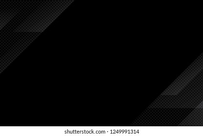 Black abstract geometric background. Modern shape concept.