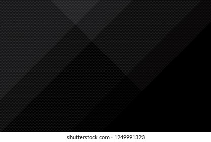 Black Abstract Geometric Background. Modern Shape Concept.