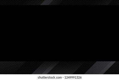 Black abstract geometric background. Modern shape concept.
