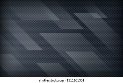 Black abstract geometric background. Modern shape concept.