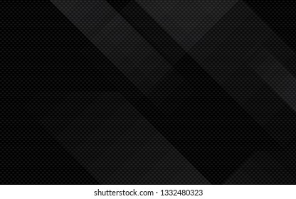 Black Abstract Geometric Background. Modern Shape Concept.