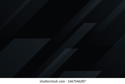 Black abstract geometric background. Modern shape concept.