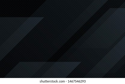 Black abstract geometric background. Modern shape concept.