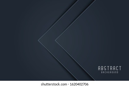 Black abstract geometric background. Modern shape concept.