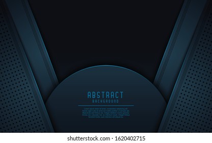 Black abstract geometric background. Modern shape concept.