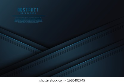 Black abstract geometric background. Modern shape concept.