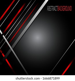 Black abstract geometric background. Modern shape concept.
