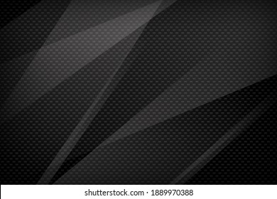 Fondo geométrico abstracto negro. Concepto de forma moderna. Vector Eps10