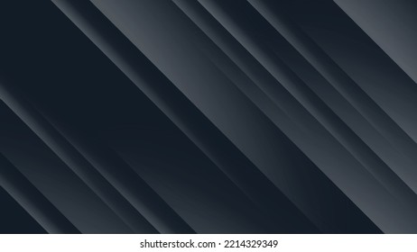 Schwarzer abstrakter geometrischer Hintergrund. Modernes Formkonzept mit leichtem Farbverlauf.