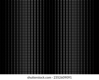 Black abstract geometric background. Modern shape concept. Black metal texture steel background. Perforated metal sheet.