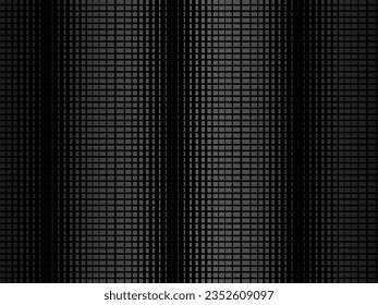 Black abstract geometric background. Modern shape concept. Black metal texture steel background. Perforated metal sheet.