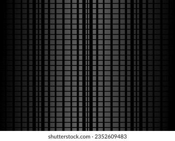 Black abstract geometric background. Modern shape concept. Black metal texture steel background. Perforated metal sheet.