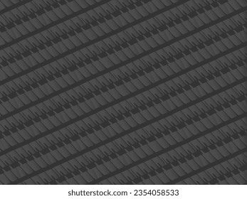 Black abstract geometric background. Modern shape concept. Black metal texture steel background.
