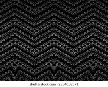 Black abstract geometric background. Modern shape concept. Black metal texture steel background.