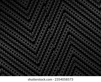 Black abstract geometric background. Modern shape concept. Black metal texture steel background.