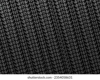 Black abstract geometric background. Modern shape concept. Black metal texture steel background.