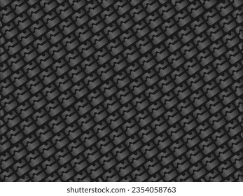 Fondo geométrico abstracto negro. Concepto de forma moderna. Fondo de acero de textura de metal negro.