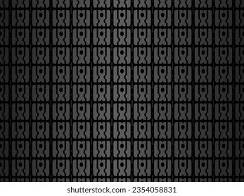 Black abstract geometric background. Modern shape concept. Black metal texture steel background.